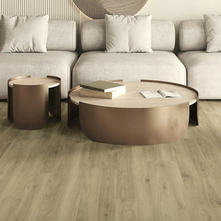 EcoDense Knox hybrid resilient flooring in a living room