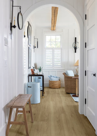 EcoDense Sligo hybrid resilient flooring in a hallway