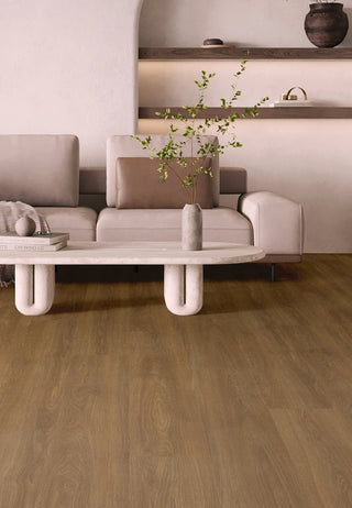 EcoDense Fisher hybrid resilient flooring in a living room